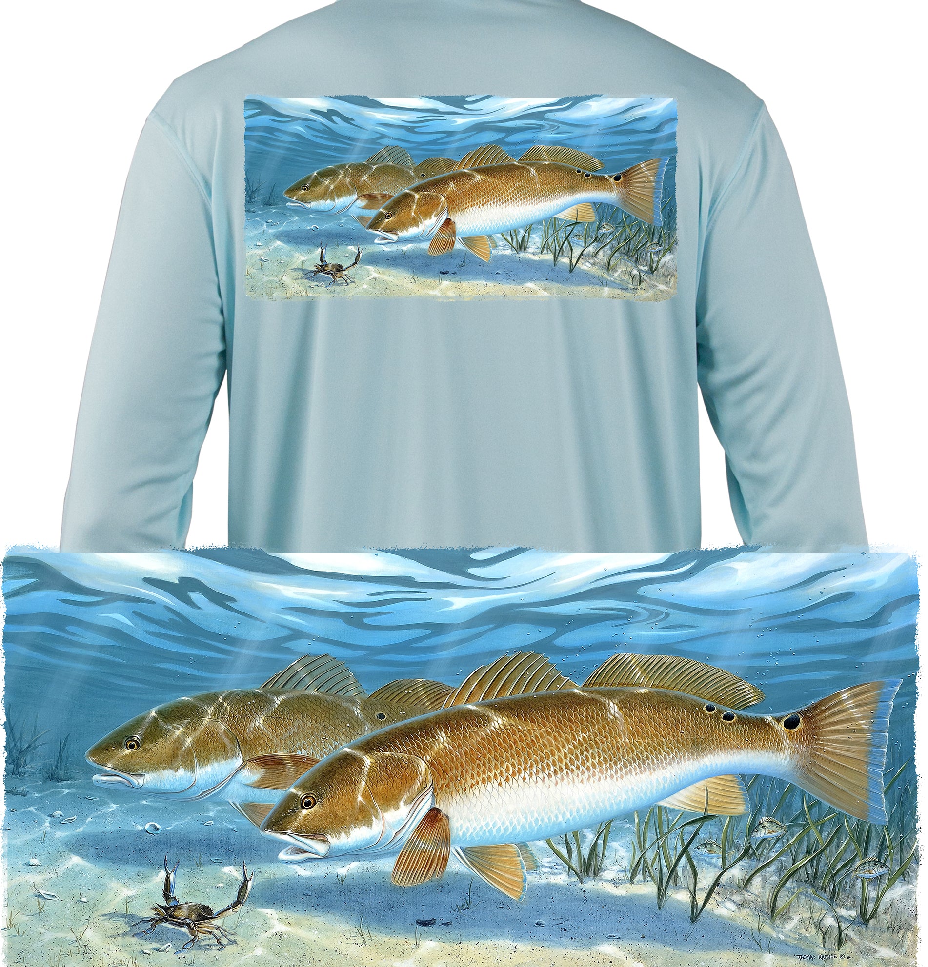 Skiff Life Fishing Shirt Snook Design 3XL / Pearl Gray