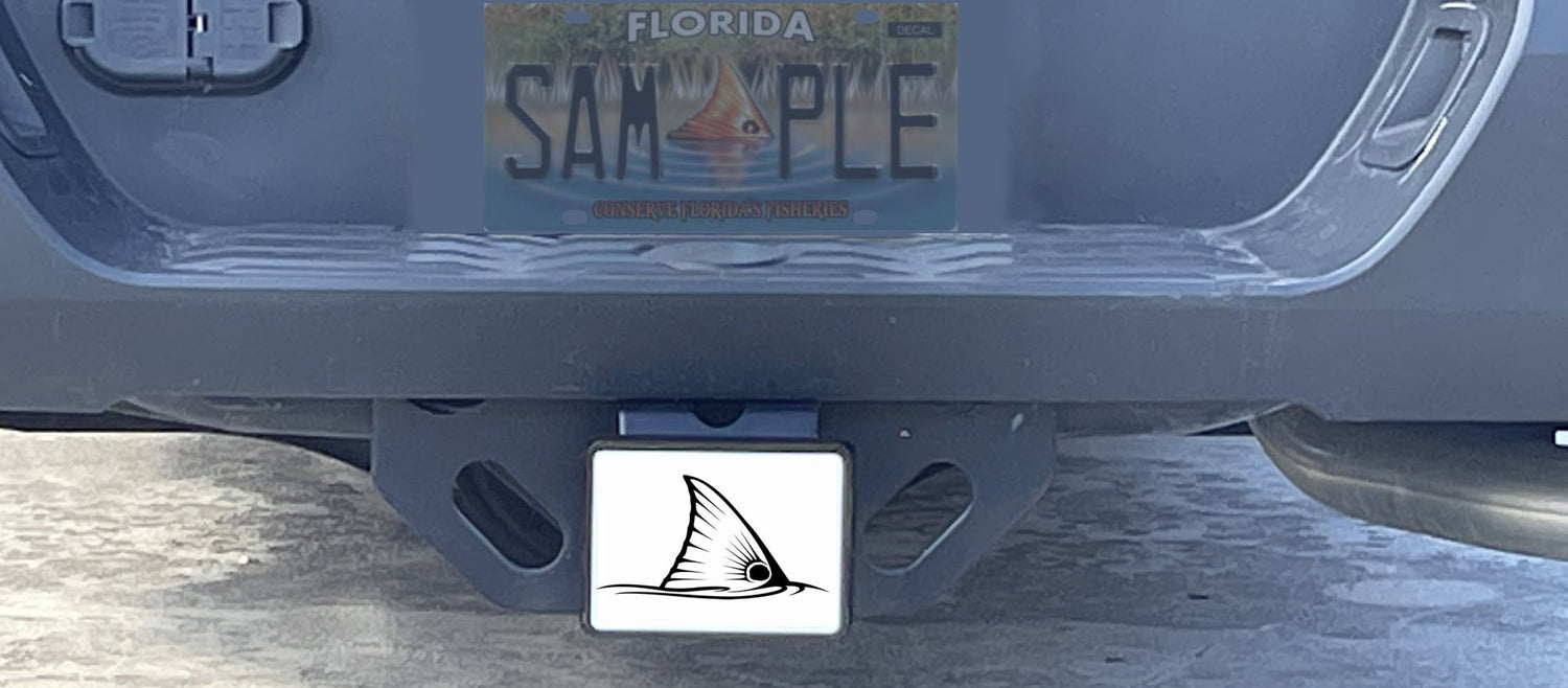 Fishing & Boating Vehicle Accessories - License Plate Covers, Trailer Hitch Covers - Skiff Life