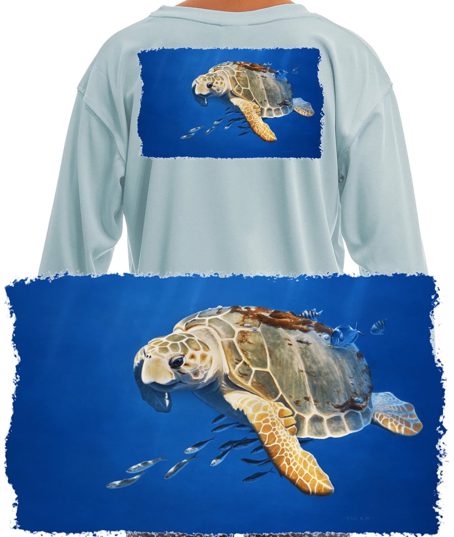 Youth T-Shirt Sea Animals Fish Ocean Wildlife Marine Sea Turtles - Skiff Life