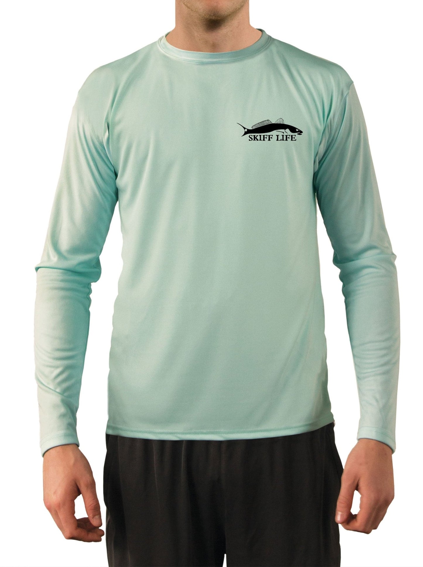 Big and Tall Long Sleeve Fishing Shirts - UV Protected Sun Protection Moisture Wicking - Up to 4XL - Skiff Life