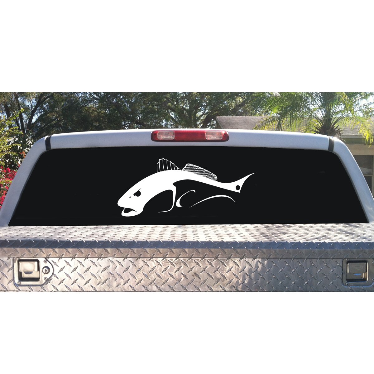 Bull Redfish Red Drum Fish Decals - Skiff Life