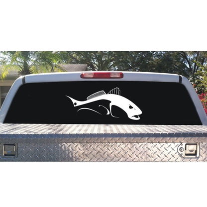 Bull Redfish Red Drum Fish Decals - Skiff Life