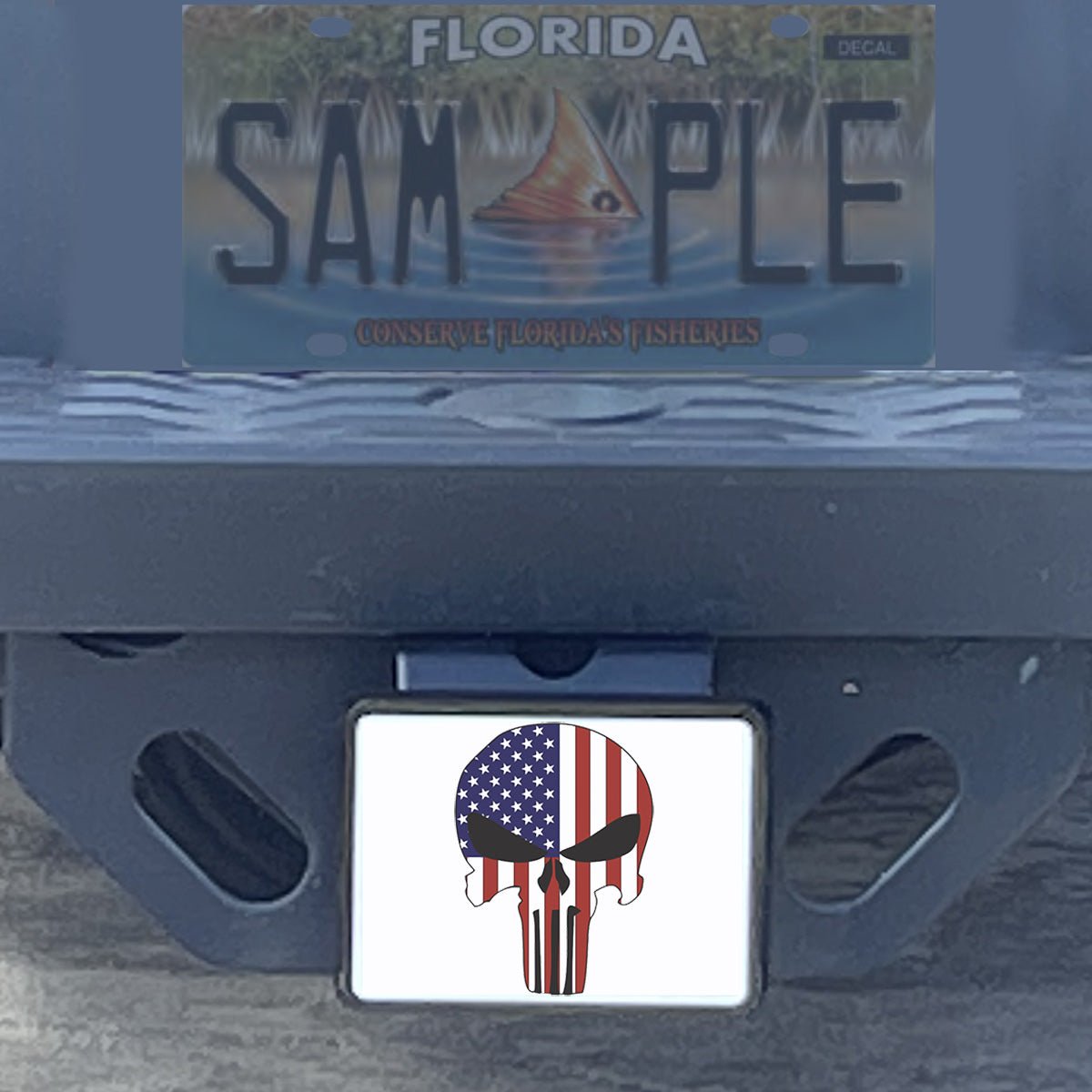 Custom Trailer Hitch Covers - Skiff Life