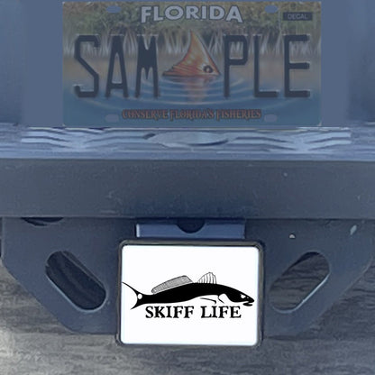 Custom Trailer Hitch Covers - Skiff Life