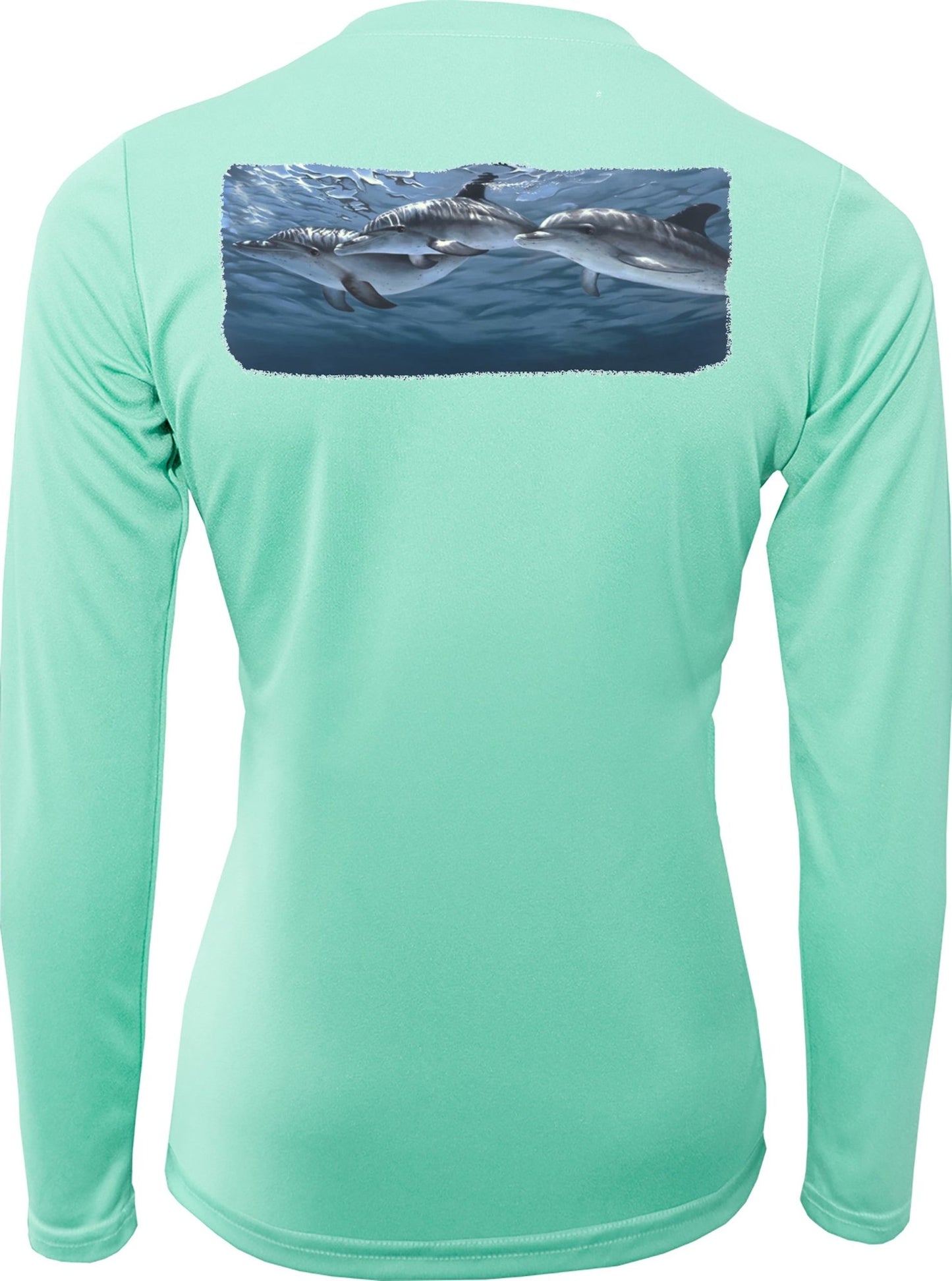 Dolphins Swimming TShirt for Women by Skiff Life - Skiff Life