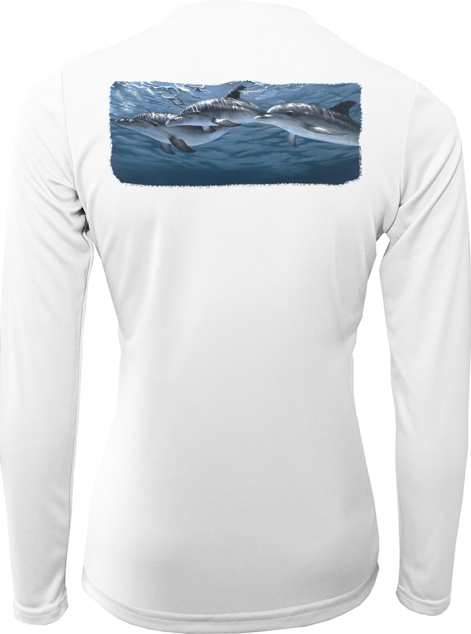 Dolphins Swimming TShirt for Women by Skiff Life - Skiff Life