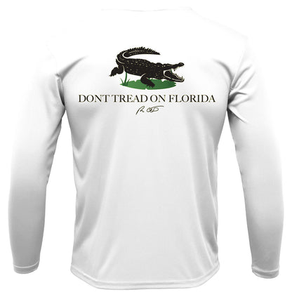 Don't Tread On Florida Fishing Shirt with Optional Flag Sleeve - Skiff Life