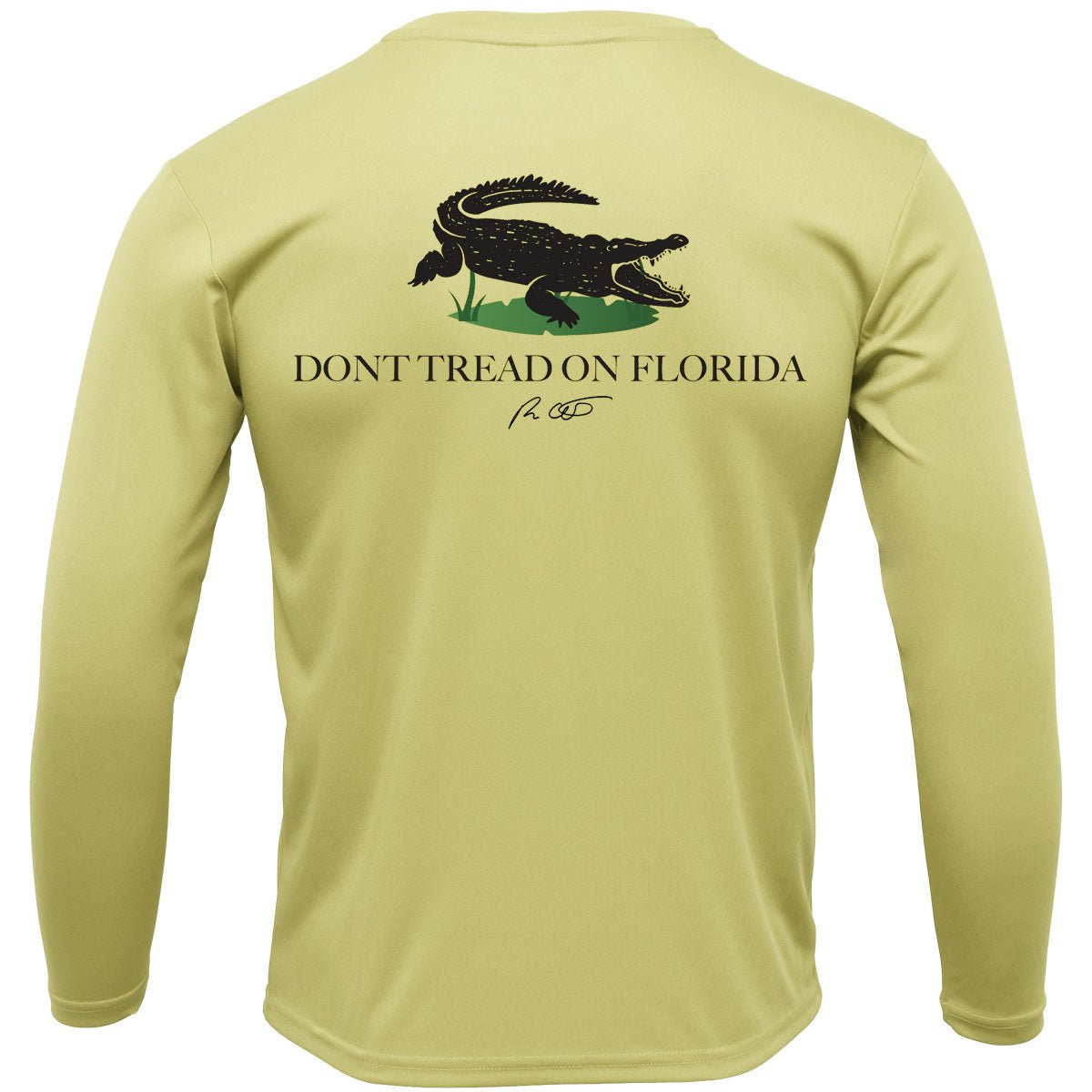 Don't Tread On Florida Fishing Shirt with Optional Flag Sleeve - Skiff Life