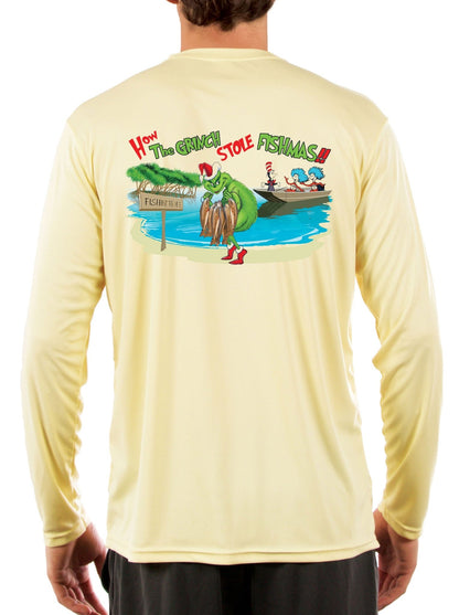 Dr. Seuss The Grinch Who Stole Christmas Fishmas Fishing Shirts by Skiff Life - Skiff Life