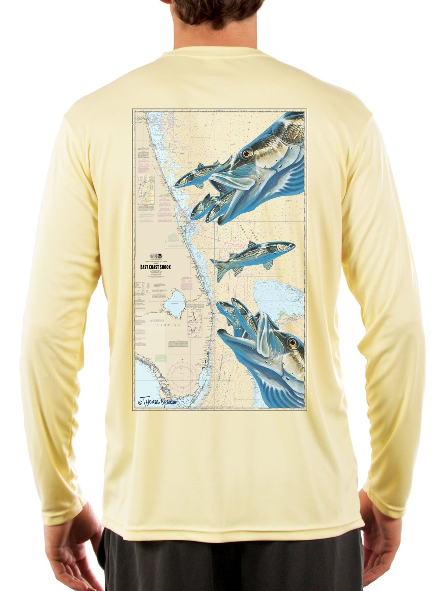 East Coast Mullet Snook Fishing Shirts with Optional Sleeve: Florida Flag or Snook Scale - Skiff Life