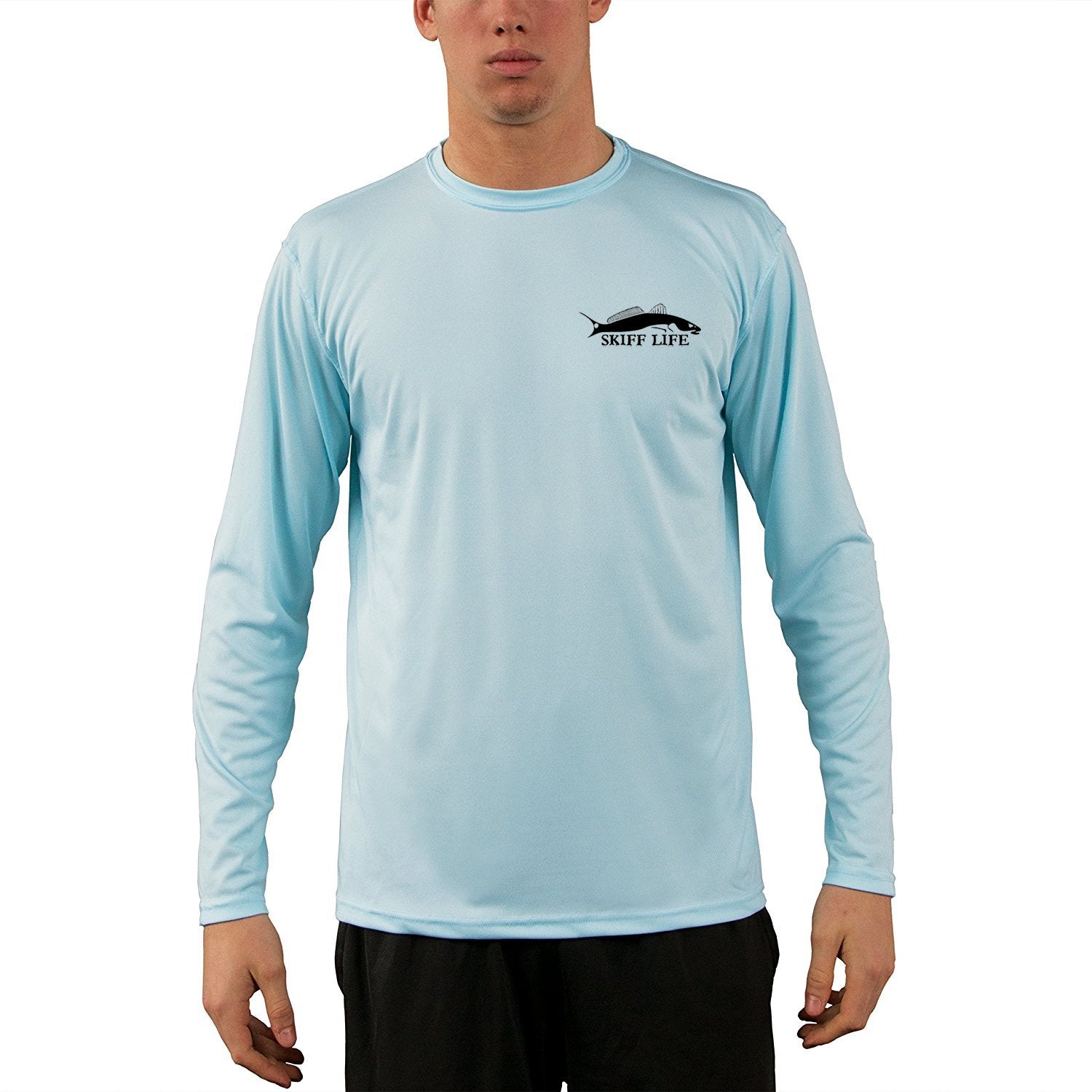 Jacksonville Florida Fishing Nautical Map with Poling Skiff Fishing Shirts for Men - Skiff Life