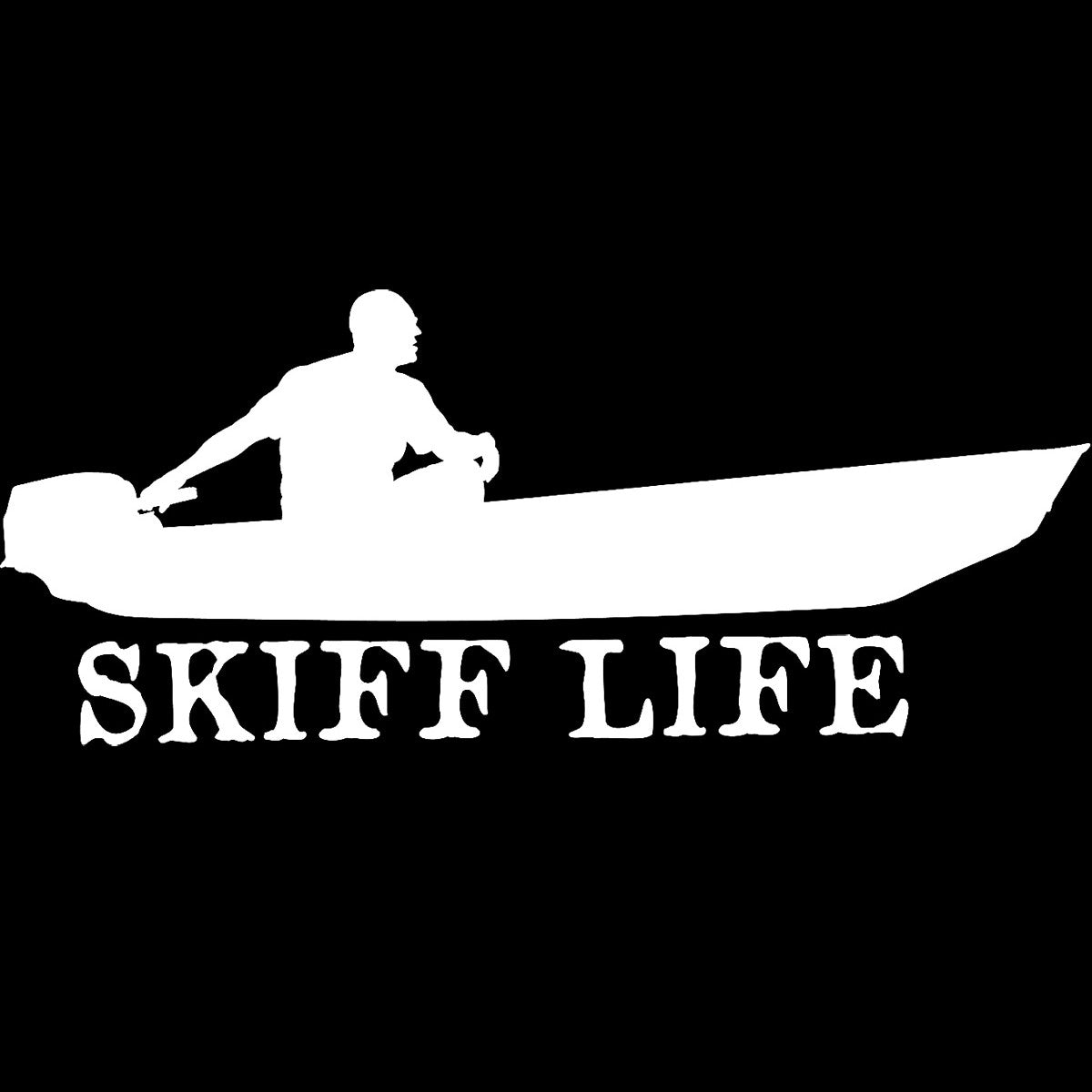 Jon Boat Decals Aluminum Boat 8X3 Outdoor Vinyl Sticker - Skiff Life