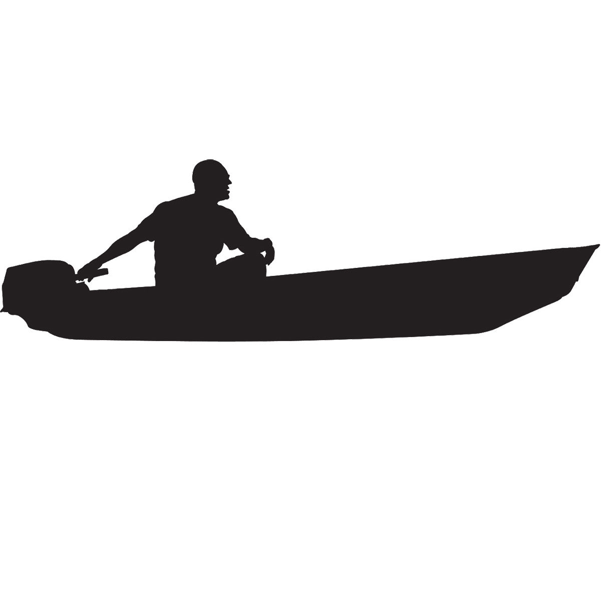 Jon Boat Decals Aluminum Boat 8X3 Outdoor Vinyl Sticker - Skiff Life