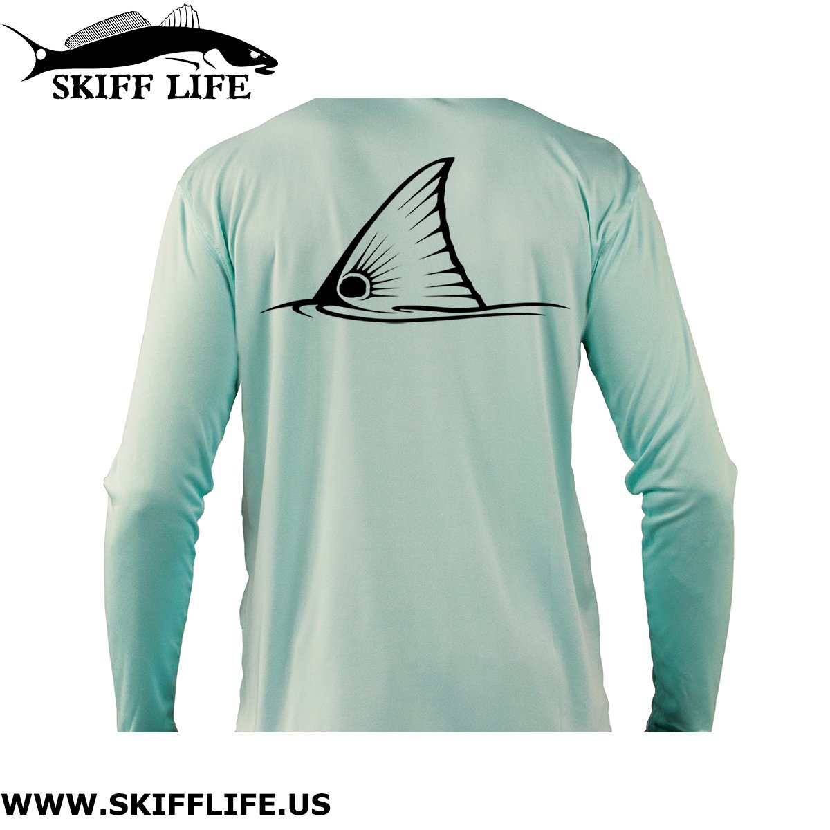 Kids Fishing Shirts Tailing Redfish - Skiff Life