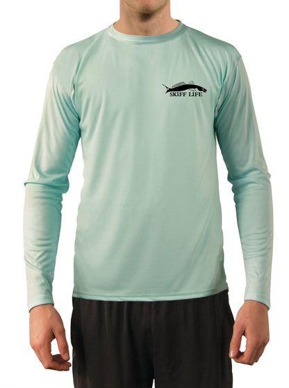 Mahi Shirts Dorado Dolfin Fishing Quick Dry Lightweight UPF 50+ Long Sleeve Rash Guard Swim Moisture Wicking - Skiff Life