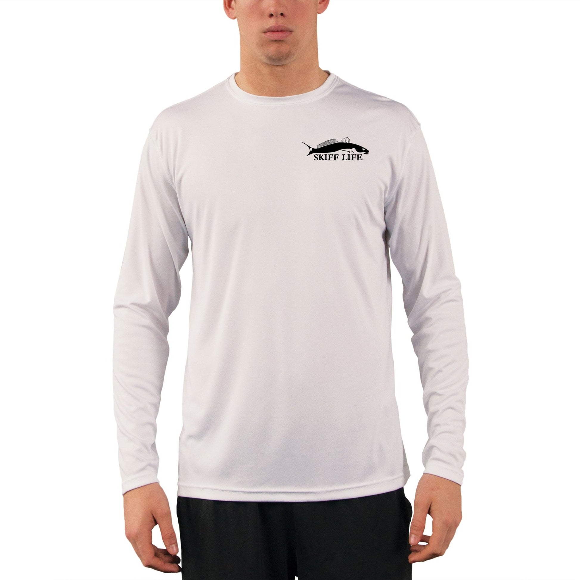 Mangrove Snook Fishing Shirts for Men with Snook Scale Sleeve - Skiff Life