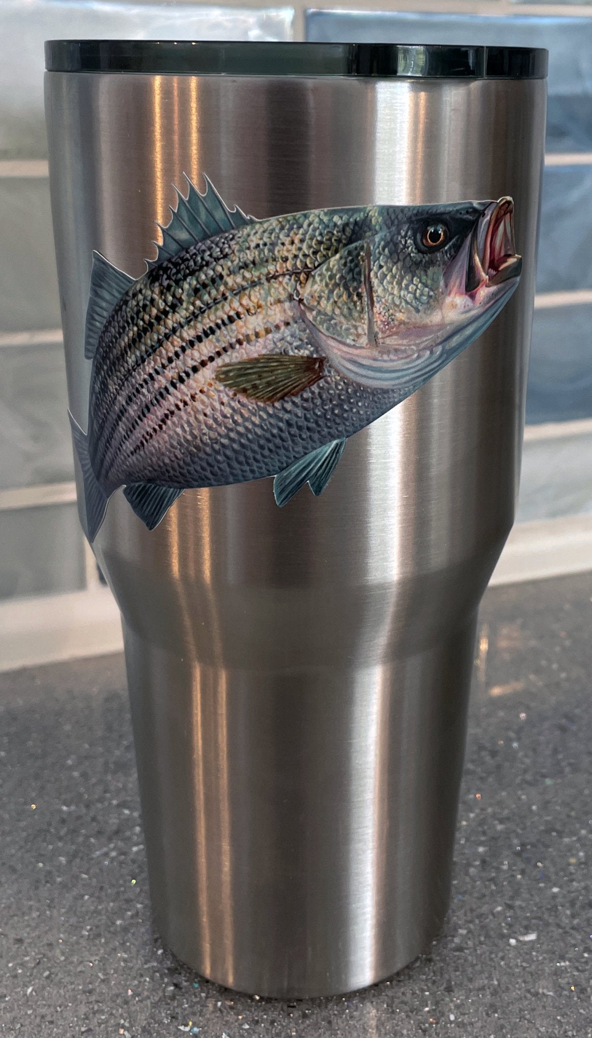 Mini Striped Bass Decal Striper Stickers - Skiff Life