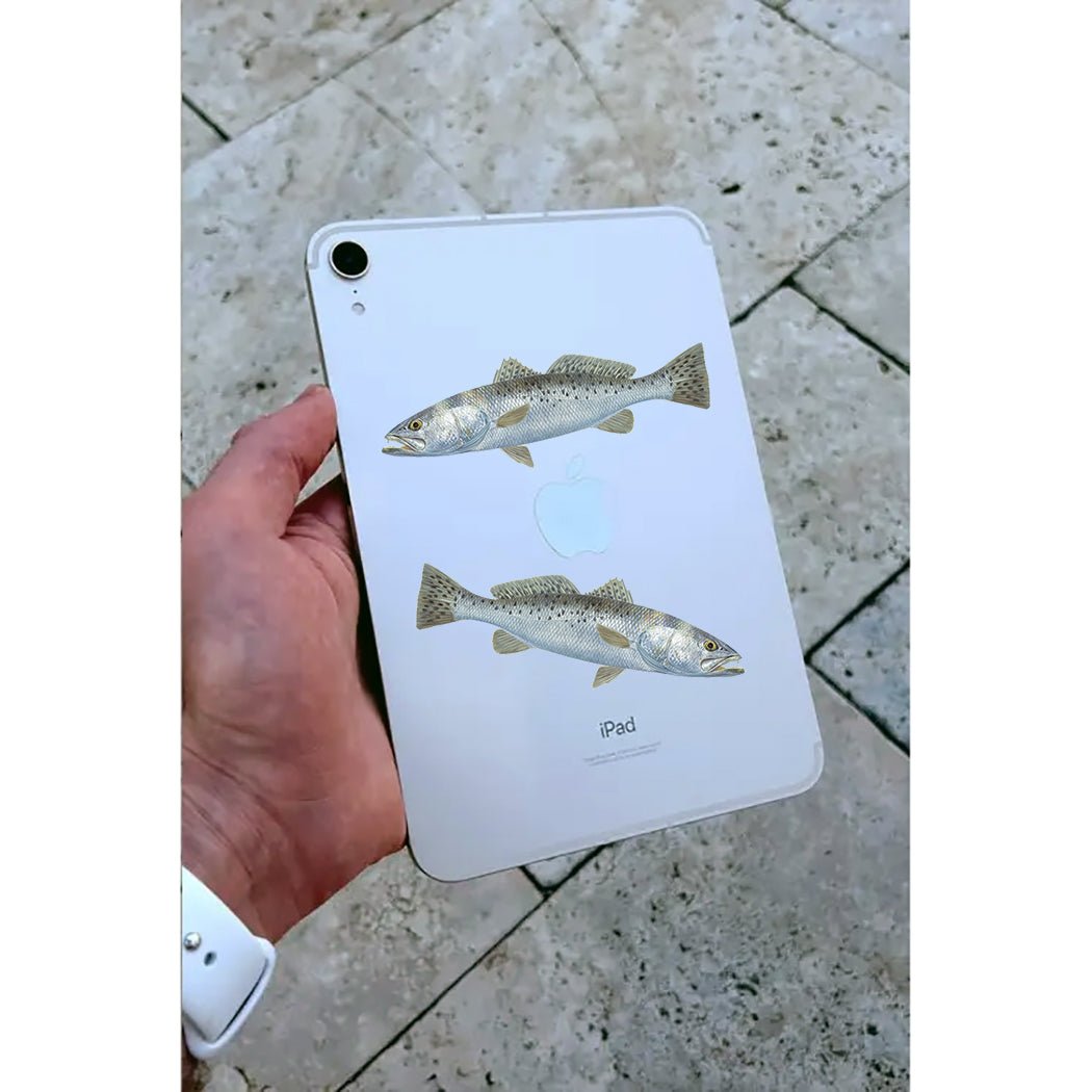 Qty. 2 Speckled Trout Decals Stickers Mini - Skiff Life