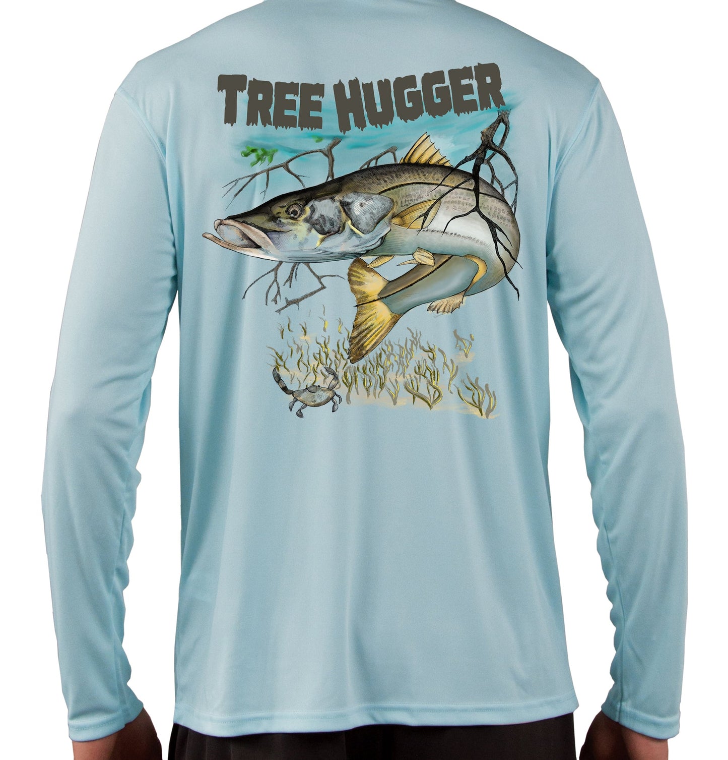 Snook Fishing Shirts Tree Hugger Quick Dry Lightweight UPF 50+ Long Sleeve Rash Guard Swim Moisture Wicking - Skiff Life