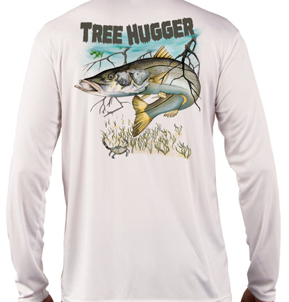 Snook Fishing Shirts Tree Hugger Quick Dry Lightweight UPF 50+ Long Sleeve Rash Guard Swim Moisture Wicking - Skiff Life