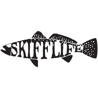 Skiff Life Speckled Sea Trout UV - Protected Vinyl Weakfish Sticker for Boats, Trucks, Coolers - Skiff Life