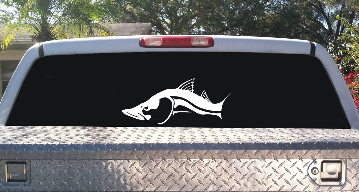 Snook Decal in Black or White by Skiff Life - Skiff Life