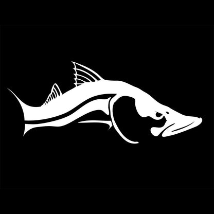 Snook Decal in Black or White by Skiff Life - Skiff Life