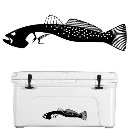 Speckled Sea Trout Decal UV - Protected Vinyl Sticker for Boats, Trucks, Coolers - Skiff Life