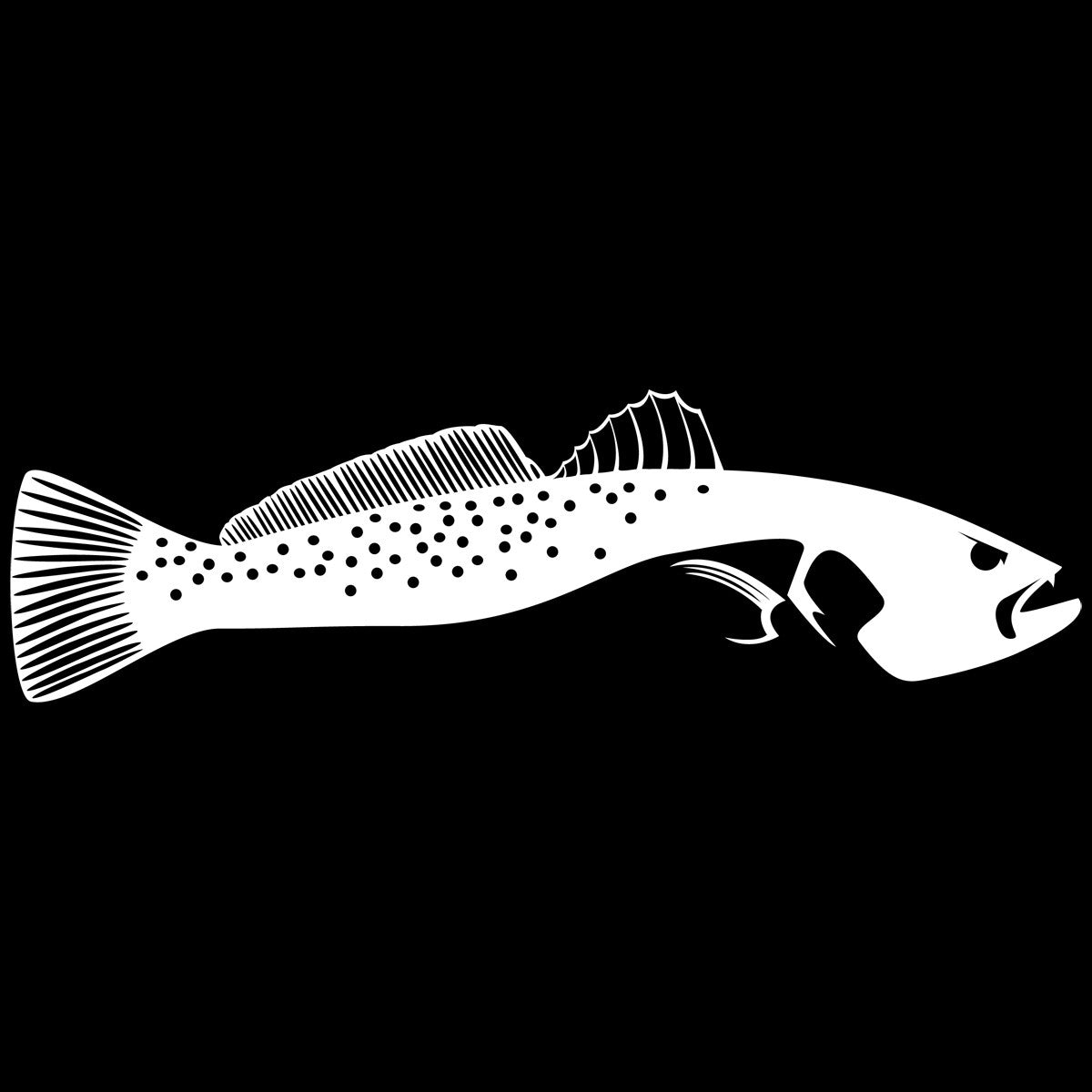 Speckled Sea Trout Decal UV - Protected Vinyl Sticker for Boats, Trucks, Coolers - Skiff Life