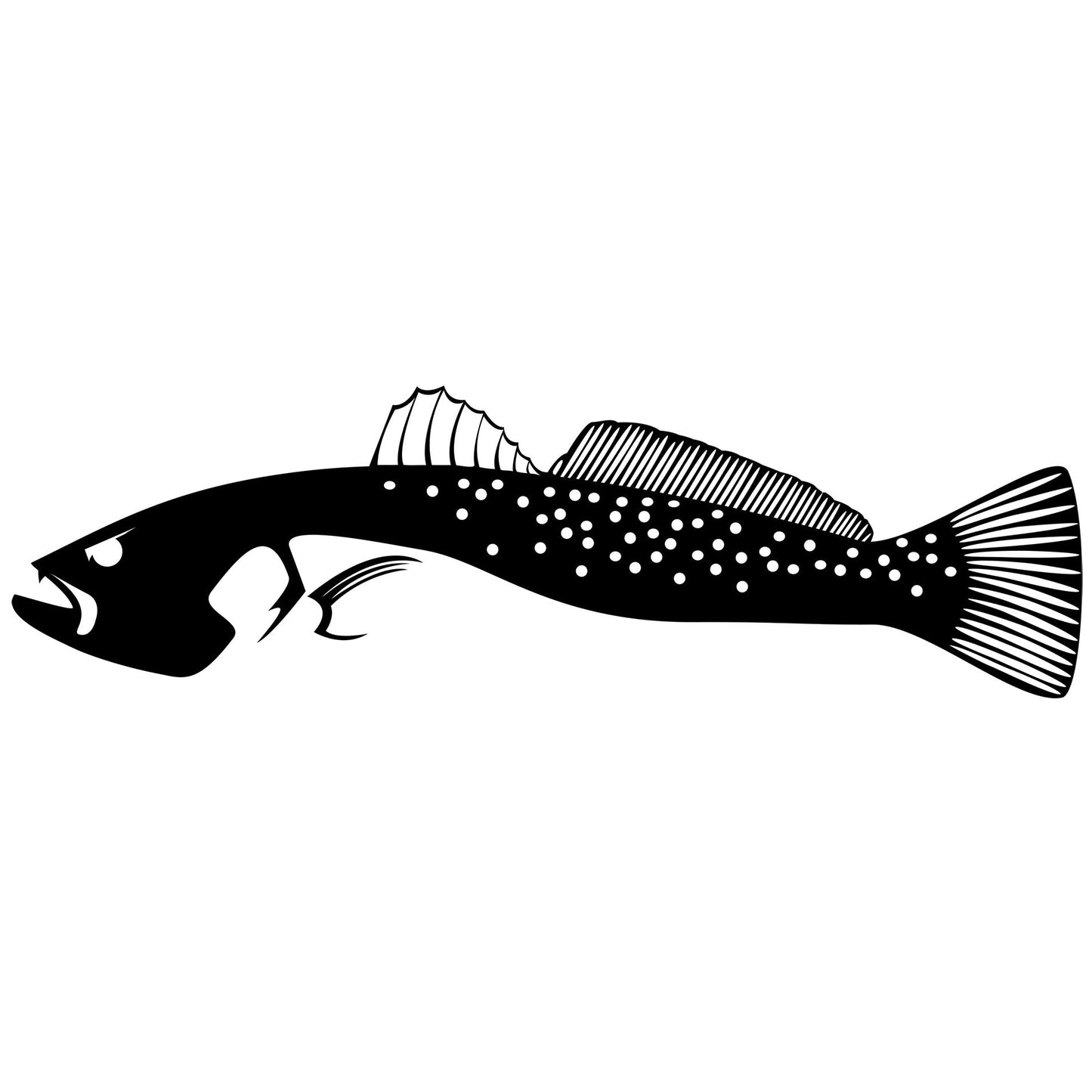 Speckled Sea Trout Decal UV - Protected Vinyl Sticker for Boats, Trucks, Coolers - Skiff Life