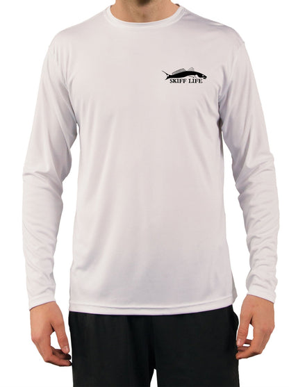 Speckled Trout Fishing Shirts for Men Skiff Inshore - UV +50 Sun Protection Moisture Wicking Technology - Skiff Life