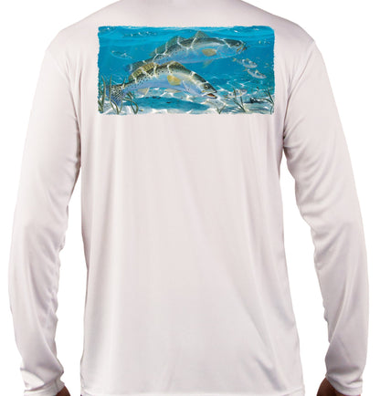 Spotted Sea Trout Fishing Shirts Quick Dry Lightweight UPF 50+ Long Sleeve Moisture Wicking - Skiff Life