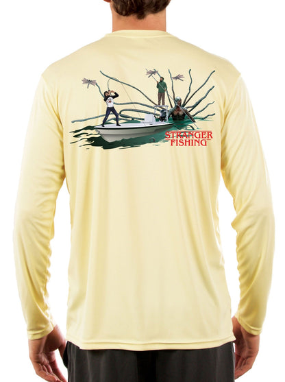 Stranger Fishing with Eddie, Dustin and Vecna Fishing Shirt - Skiff Life