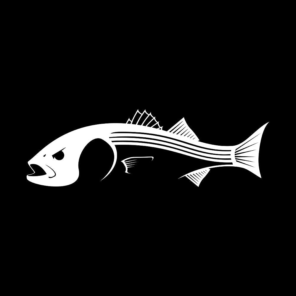 Striped Bass Decal UV - Protected Vinyl Detailed Striper Sticker for Vehicles, Boats, Coolers - Skiff Life