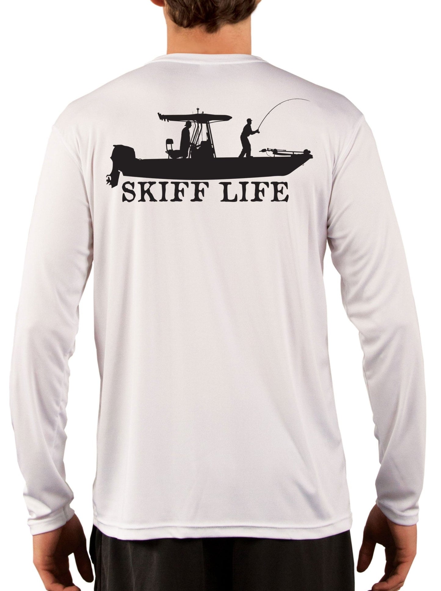 T - Top Boat Shirt Design Long Sleeve Mens Fishing Shirt - Skiff Life