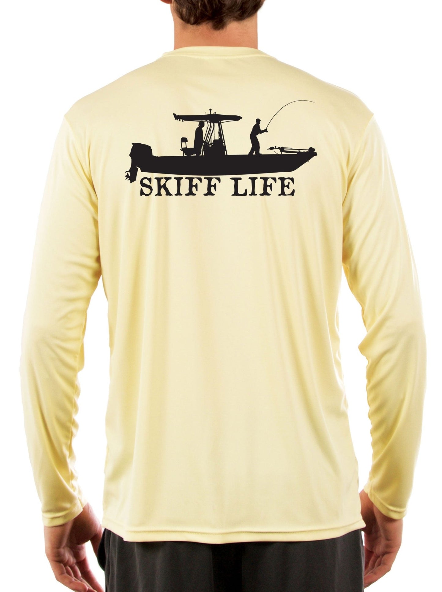 T - Top Boat Shirt Design Long Sleeve Mens Fishing Shirt - Skiff Life