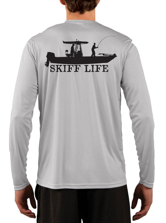 T - Top Boat Shirt Design Long Sleeve Mens Fishing Shirt - Skiff Life