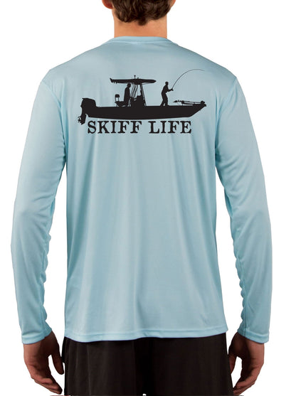 T - Top Boat Shirt Design Long Sleeve Mens Fishing Shirt - Skiff Life