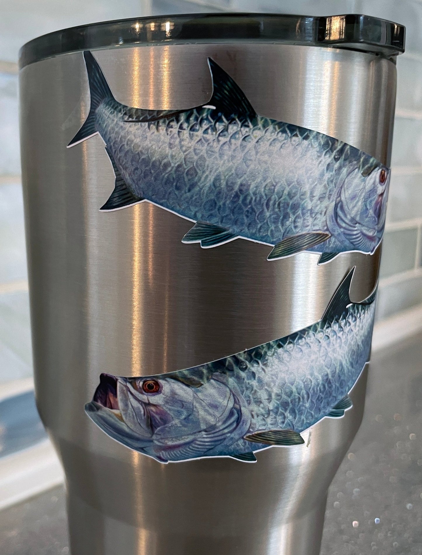 Tarpon Decals Fishing Stickers Lifelike Mini - Skiff Life