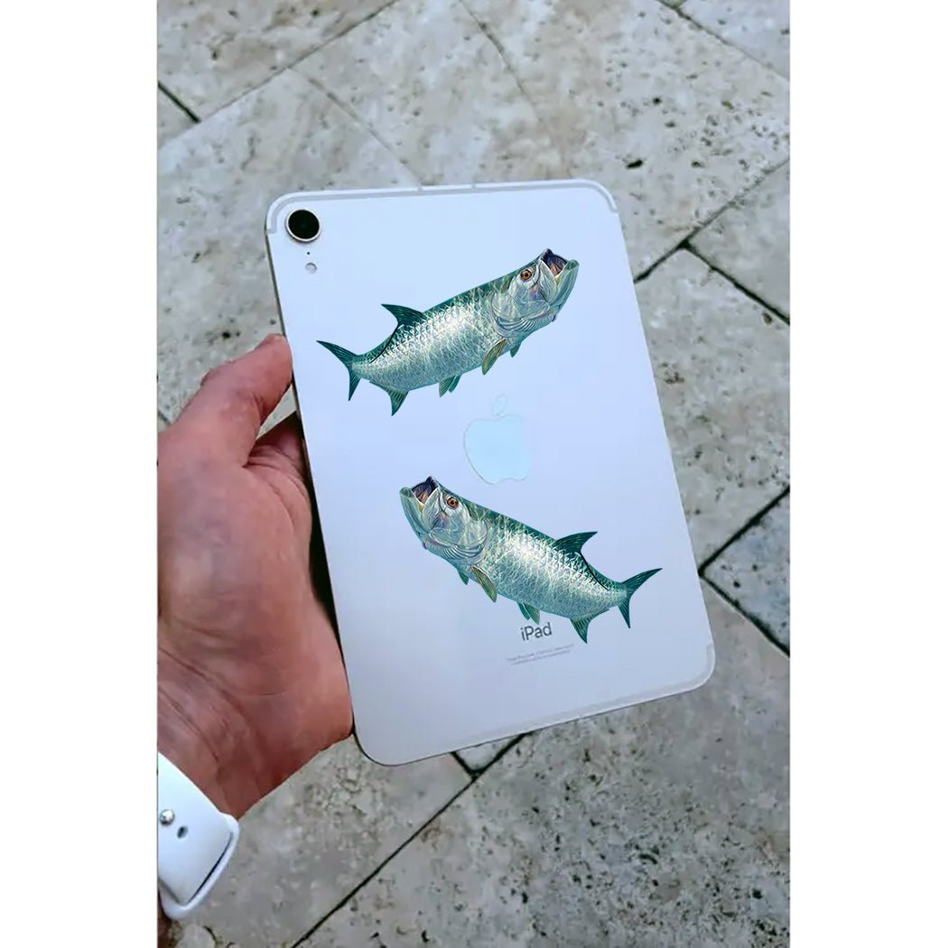 Tarpon Decals Fishing Stickers Lifelike Mini - Skiff Life