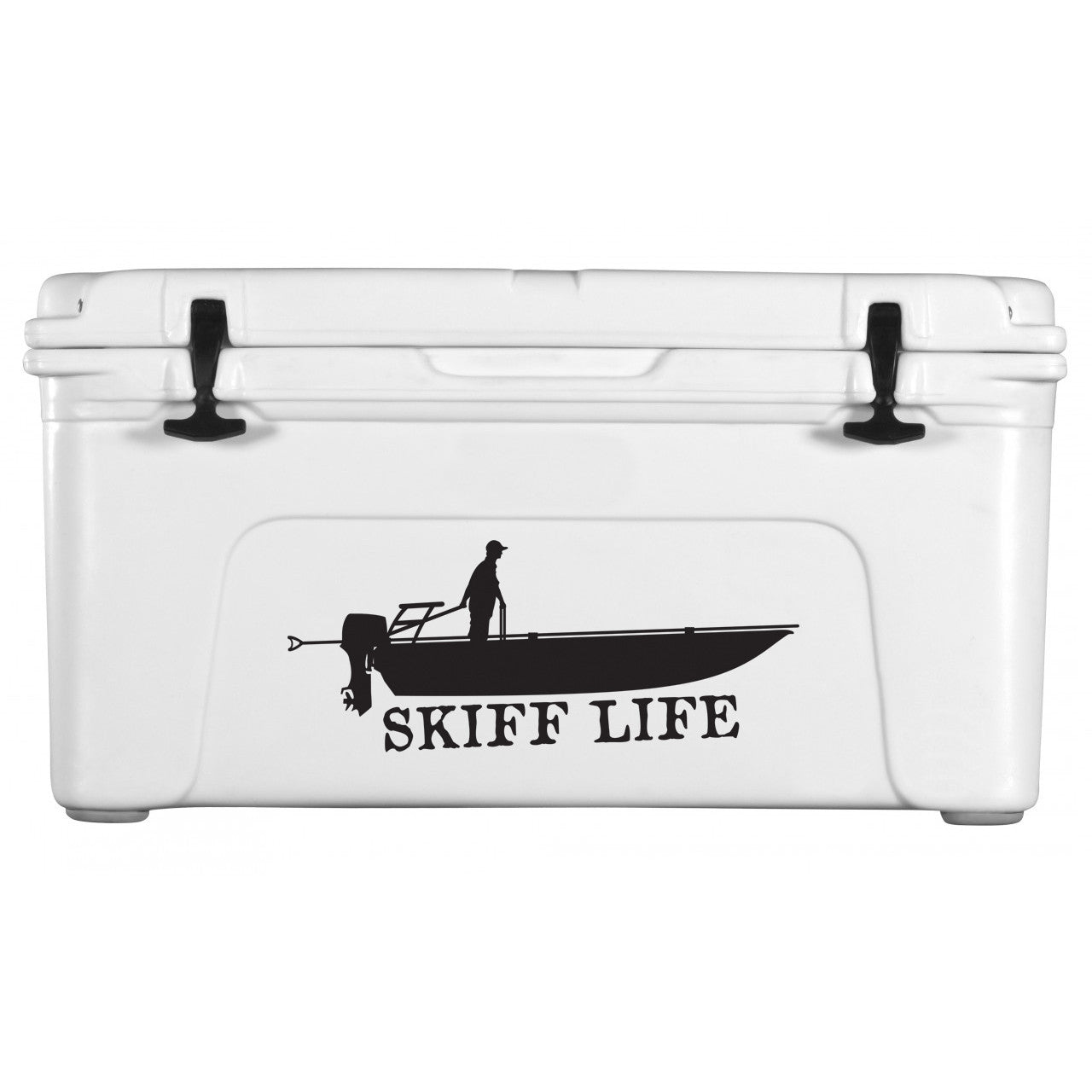 Tiller Skiff Grab Bar Decal 10X4 UV Protected Outdoor Vinyl Sticker - Skiff Life