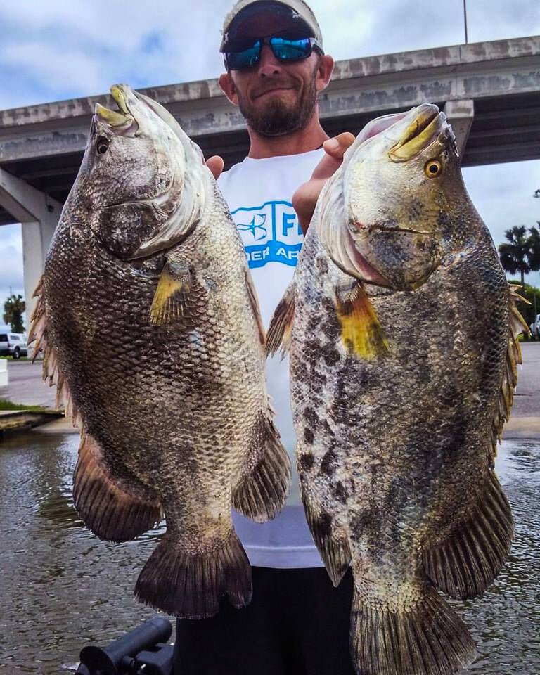 Tripletail Fish Under Crab Buoy LS Fishing Hoodie - Skiff Life