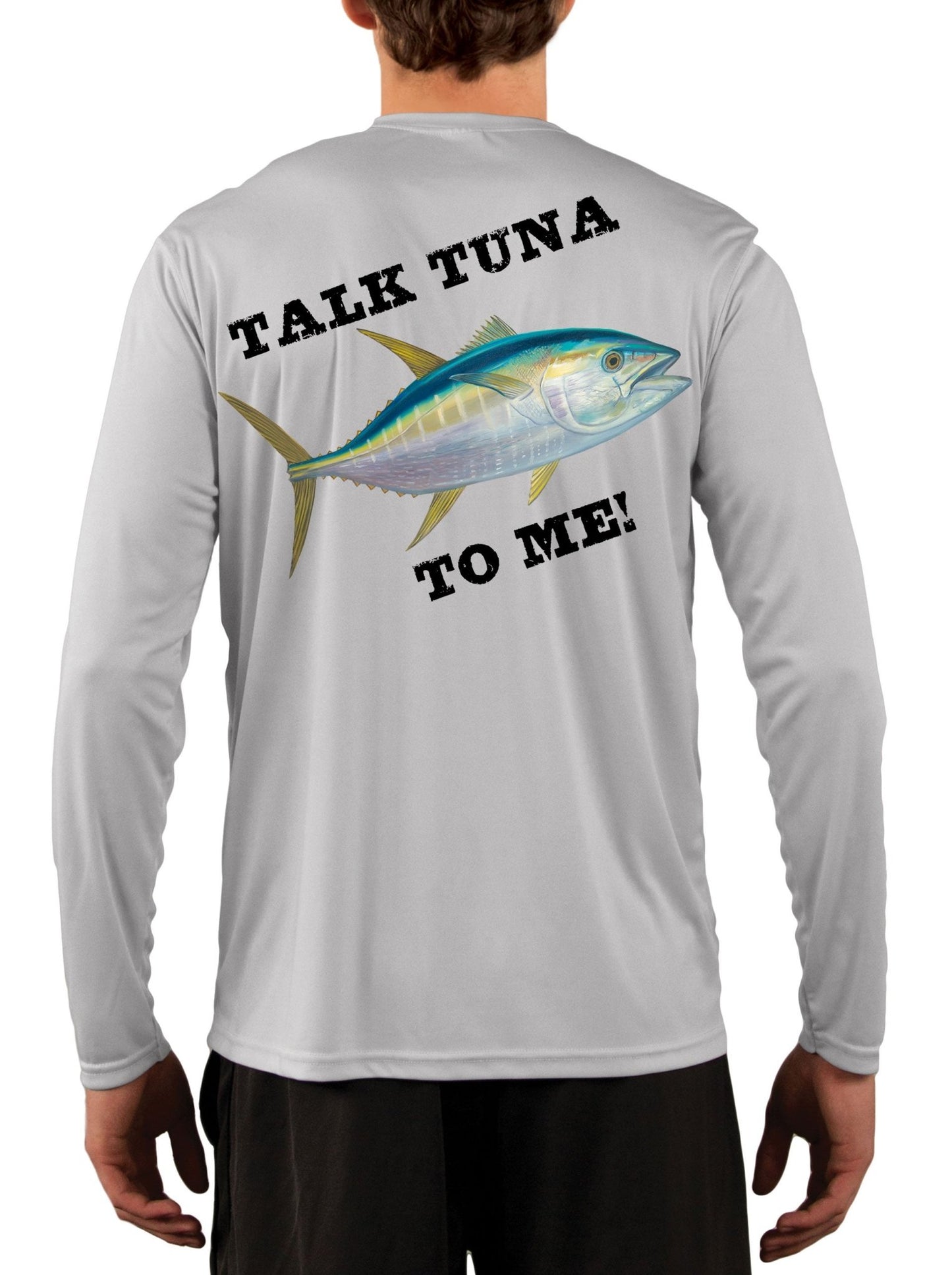 Tuna Fishing Shirts Long Sleeve, Moisture Wicking, 50+ UPF Fabric UV Protection Yellowfin Albacore Bluefin Fish - Skiff Life