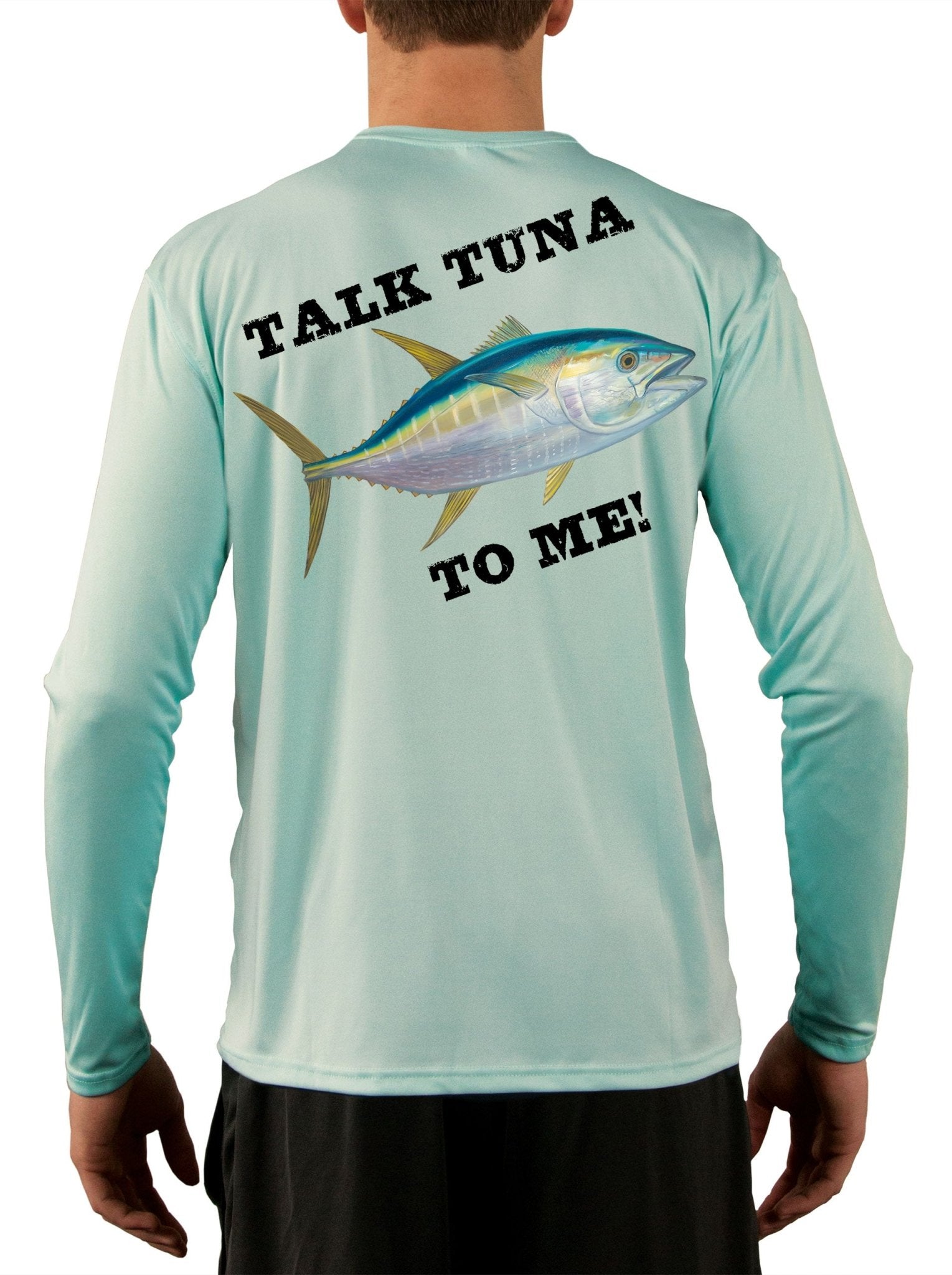 Tuna Fishing Shirts Long Sleeve, Moisture Wicking, 50+ UPF Fabric UV Protection Yellowfin Albacore Bluefin Fish - Skiff Life