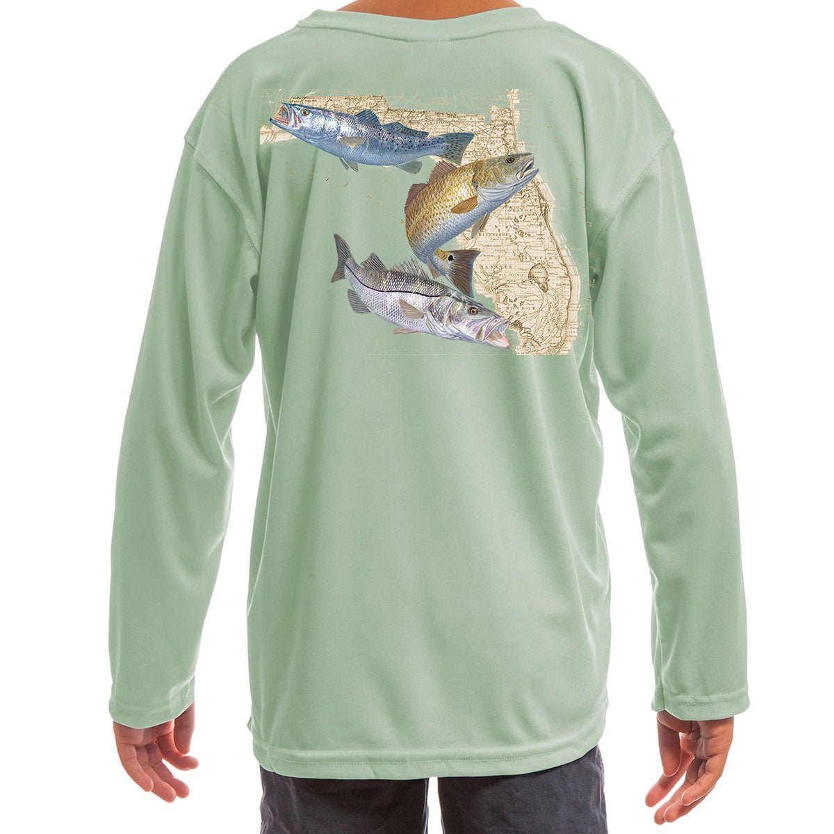 Youth/Kids Fishing Shirts Snook, Redfish & Trout - Skiff Life