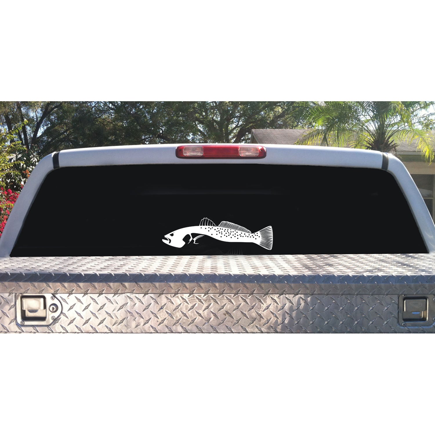 Fly Fishing Fisherman Outdoorsman Trout Decal Custom Vinyl car truck window  Sticker