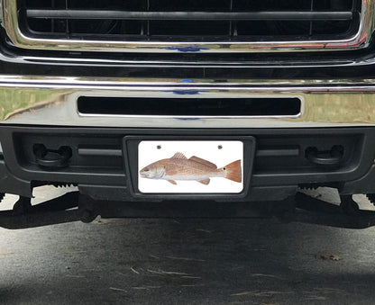 Fishing Front Vehicle License Plate Frame Cover - Skiff Life