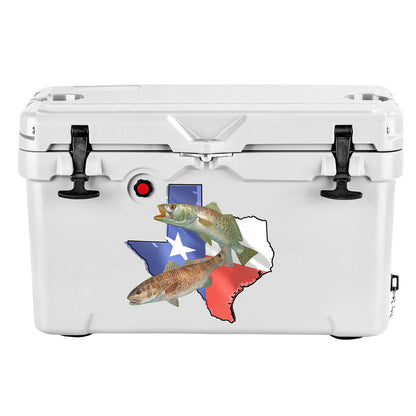 Texas Stickers with Fishing Decals - Skiff Life