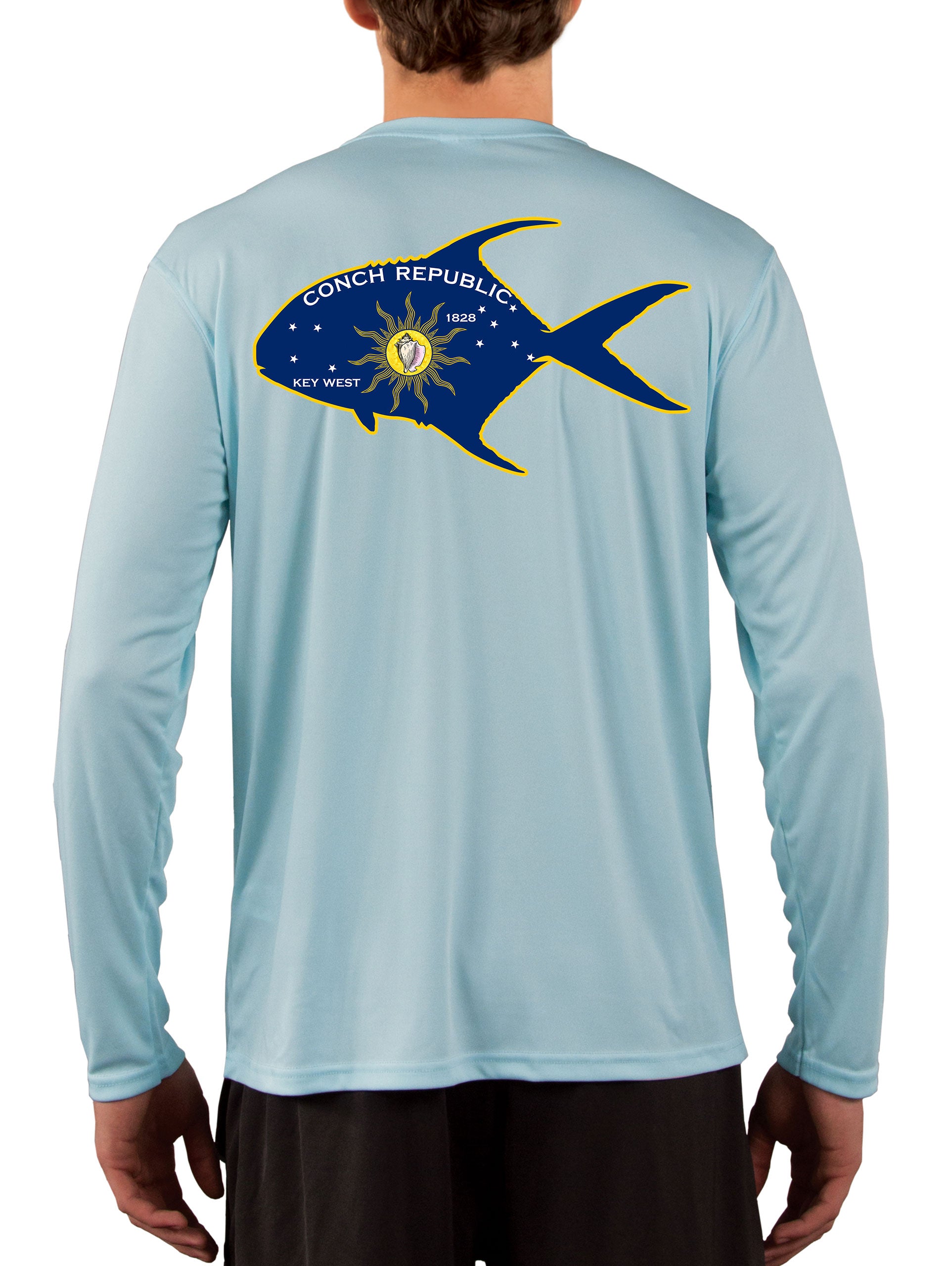Conch Republic Flag Permit Florida Keys Fishing Shirt – Skiff Life
