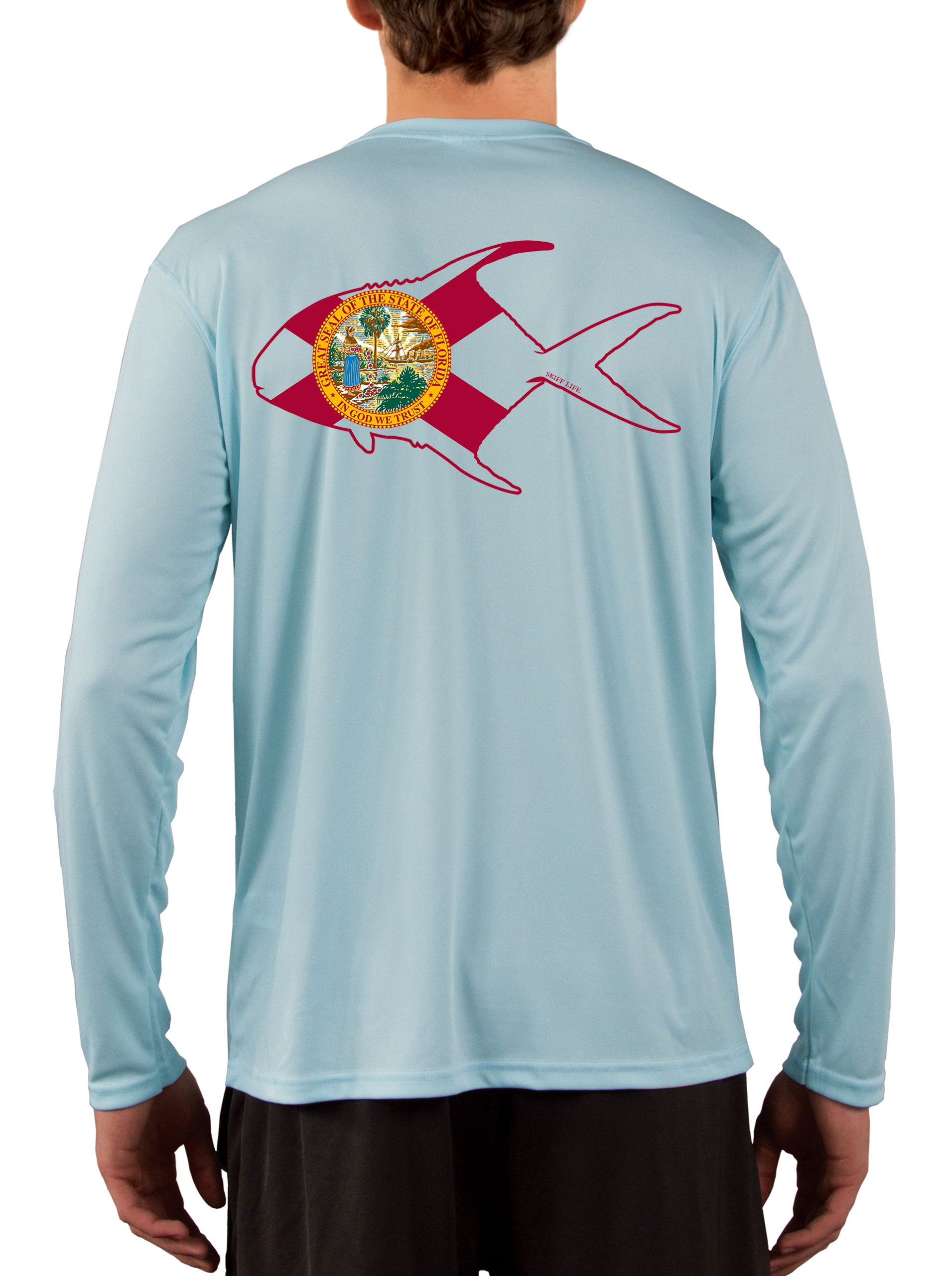 Florida State Flag Permit Florida Keys Fishing Shirts For Men